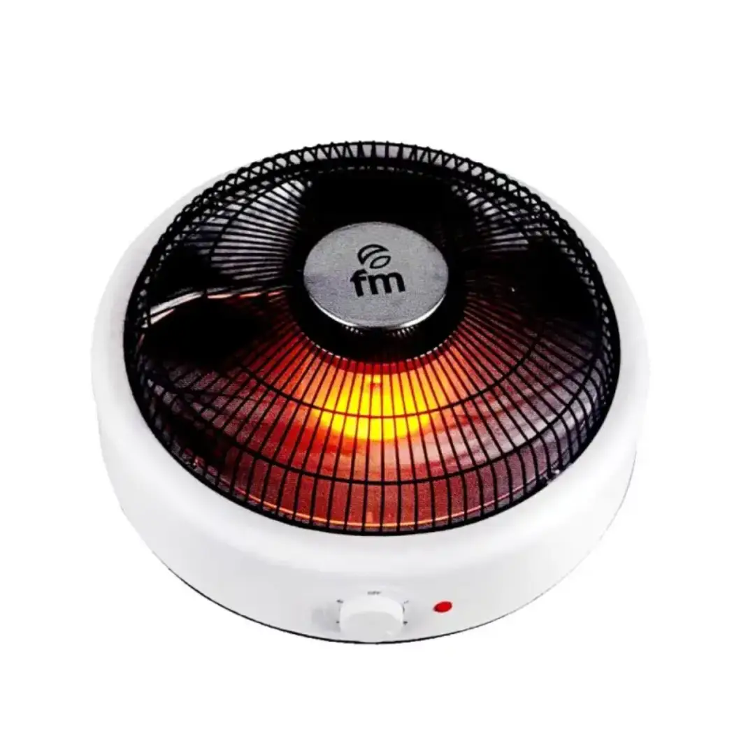 Imagen principal del brasero eléctrico BETA-900 FM de 900W, con resistencia cerámica de alta durabilidad y calor uniforme, disponible en Electrocash.
