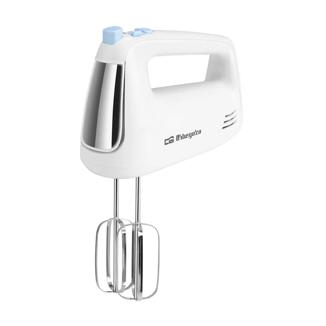 Vista lateral de la amasadora OrbeGozo BA-3600, mostrando su diseño compacto y funcional, ideal para uso doméstico y fácil almacenamiento, disponible en Electrocash.