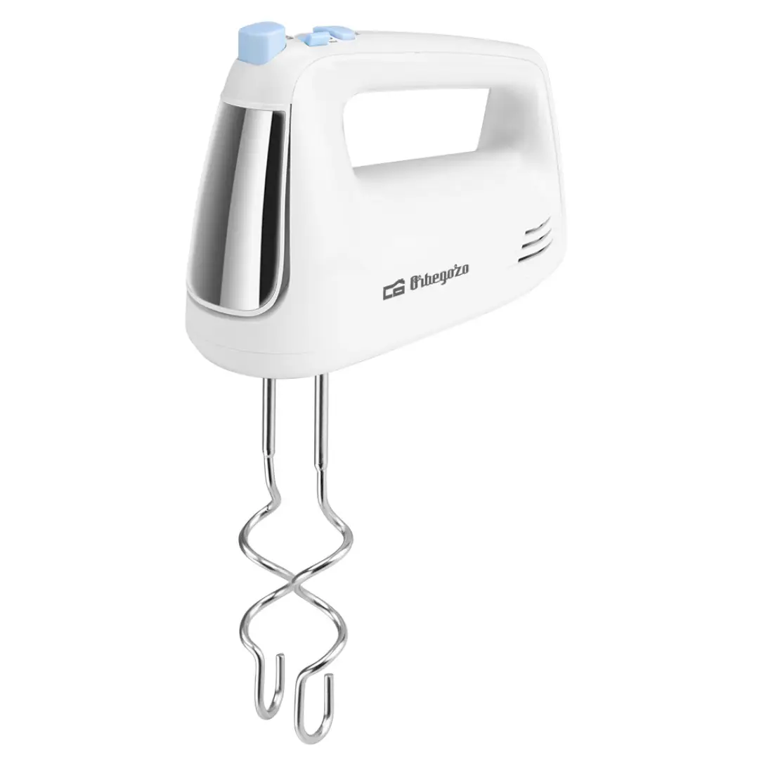Imagen frontal de la amasadora OrbeGozo BA-3600 de 400 W, con función 3en1 y 5 velocidades ajustables, ideal para amasar, batir y mezclar con facilidad, disponible en Electrocash.