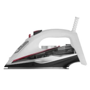 Imagen frontal de la plancha de vapor Optima Extrem PV-2034 Solac, con alto rendimiento de vapor y diseño ergonómico, ideal para un planchado rápido y eficiente de cualquier prenda, disponible en Electrocash.