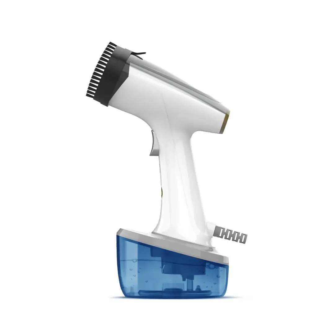Imagen frontal de la plancha vertical Niagara Pro PC-1503 Solac, diseñada para eliminar arrugas y refrescar la ropa de forma rápida y eficiente, ideal para un planchado profesional sin esfuerzo, disponible en Electrocash.