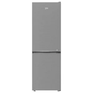 Frigorífico combi Beko B5XRCNE-366HXB en acabado inoxidable de 186 cm, con tecnología No Frost Dual Cooling, display digital y eficiencia energética Clase C — disponible en Electrocash.