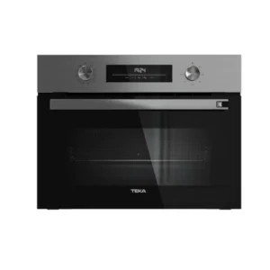 Imagen frontal del horno Teka HSC-6350 de 45 litros en acero inoxidable, con clasificación A+, diseño Neo Series y tecnologías HydroClean, ThermoSeal y BrightClean.