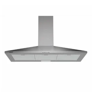 Campana decorativa Cata VK-9000X en acabado inoxidable, con ancho de 90 cm, diseño piramidal y eficiencia energética Clase A. Ideal para extraer humos y vapores con estilo moderno — disponible en Electrocash.