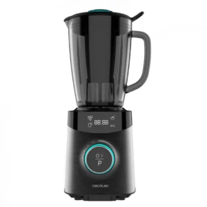 Batidora de vaso Cecotec Power Black Titanium 2500MAX Advance con motor de 1800 W, jarra de vidrio de 1,8 L y cuchillas de titanio negro, ideal para preparar batidos y smoothies, disponible en Electrocash.