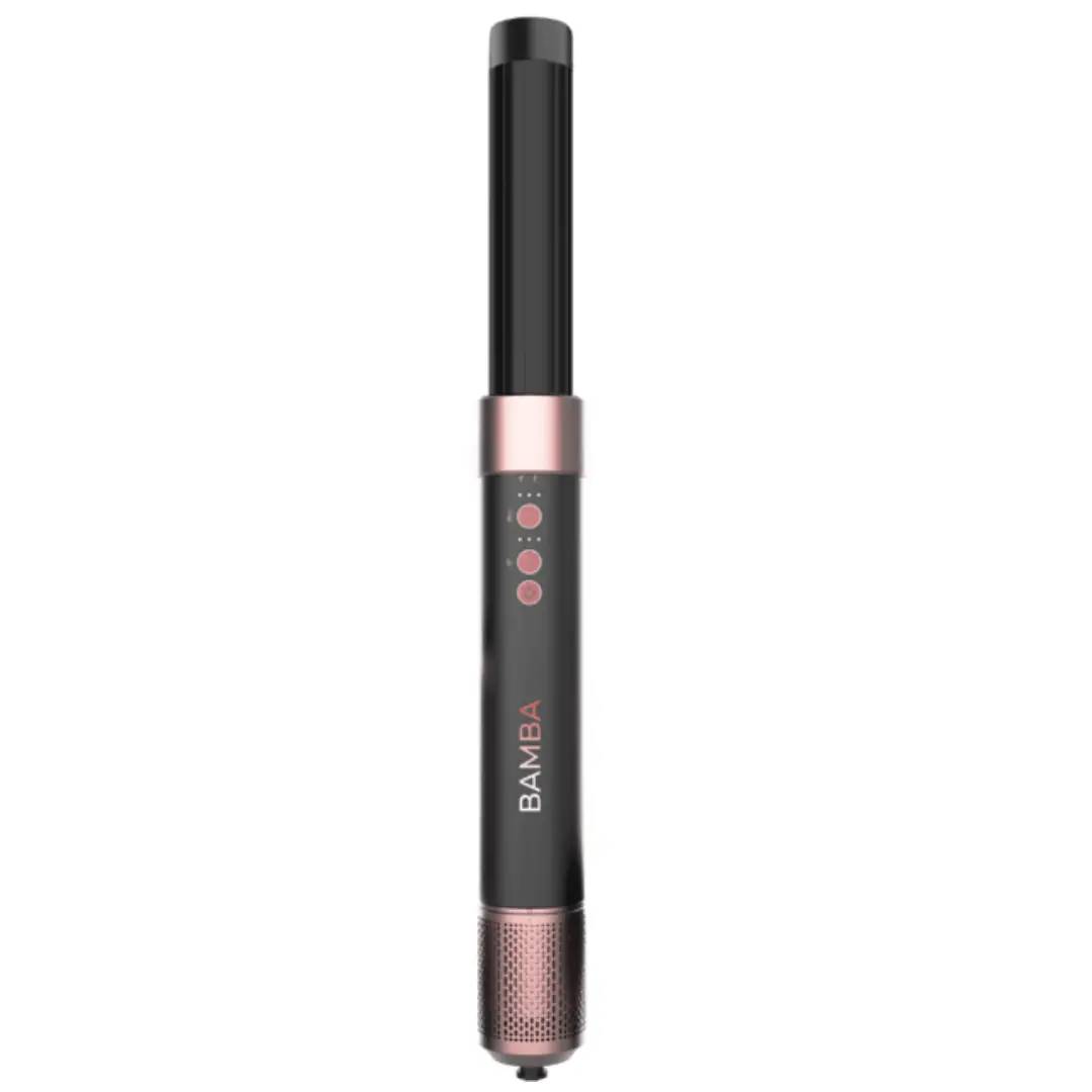 Vista del cepillo moldeador Cecotec AirGlam Black 03464 sin accesorios, con diseño elegante en color negro, 3 velocidades y motor digital Brushless de alto rendimiento — disponible en Electrocash.