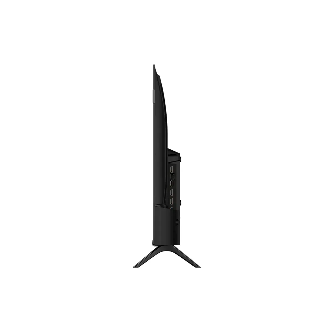 Detalle de los puertos del TCL 32S4K QLED: HDMI, USB, entrada óptica, salida de auriculares y puerto Ethernet. Conectividad completa para consolas, dispositivos y streaming — disponible en Electrocash.