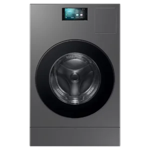 Lavadora-secadora Samsung WD18DB8995BZT2 de alta capacidad con 18 kg para lavado y 11 kg para secado, eficiencia energética Clase A, 1000 rpm y diseño moderno en color grafito — disponible en Electrocash.
