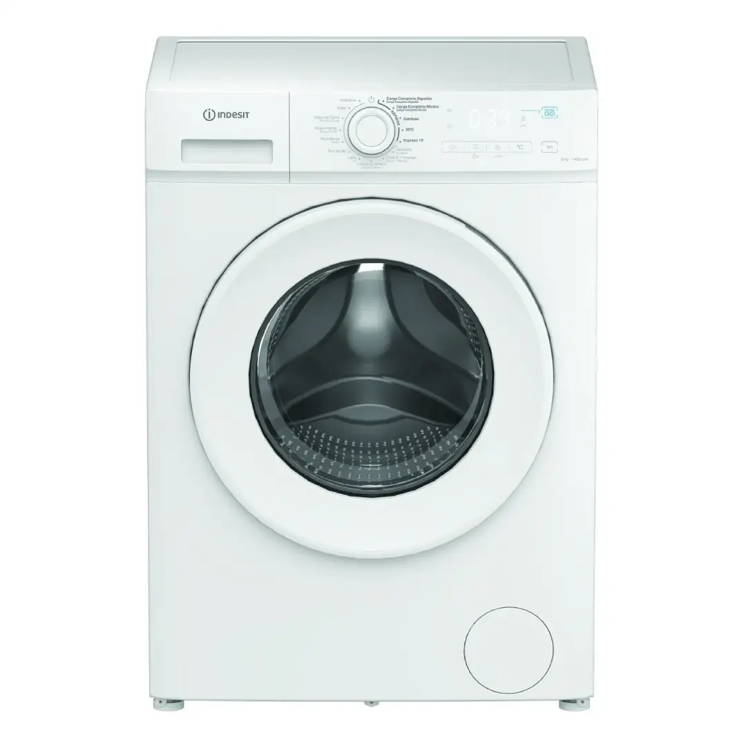 Lavadora Indesit IMA-864 MY TIME SPT de 8 kg y 1400 rpm, con diseño moderno y eficiente que combina potencia, ahorro energético y cuidado de las prendas – disponible en Electrocash.