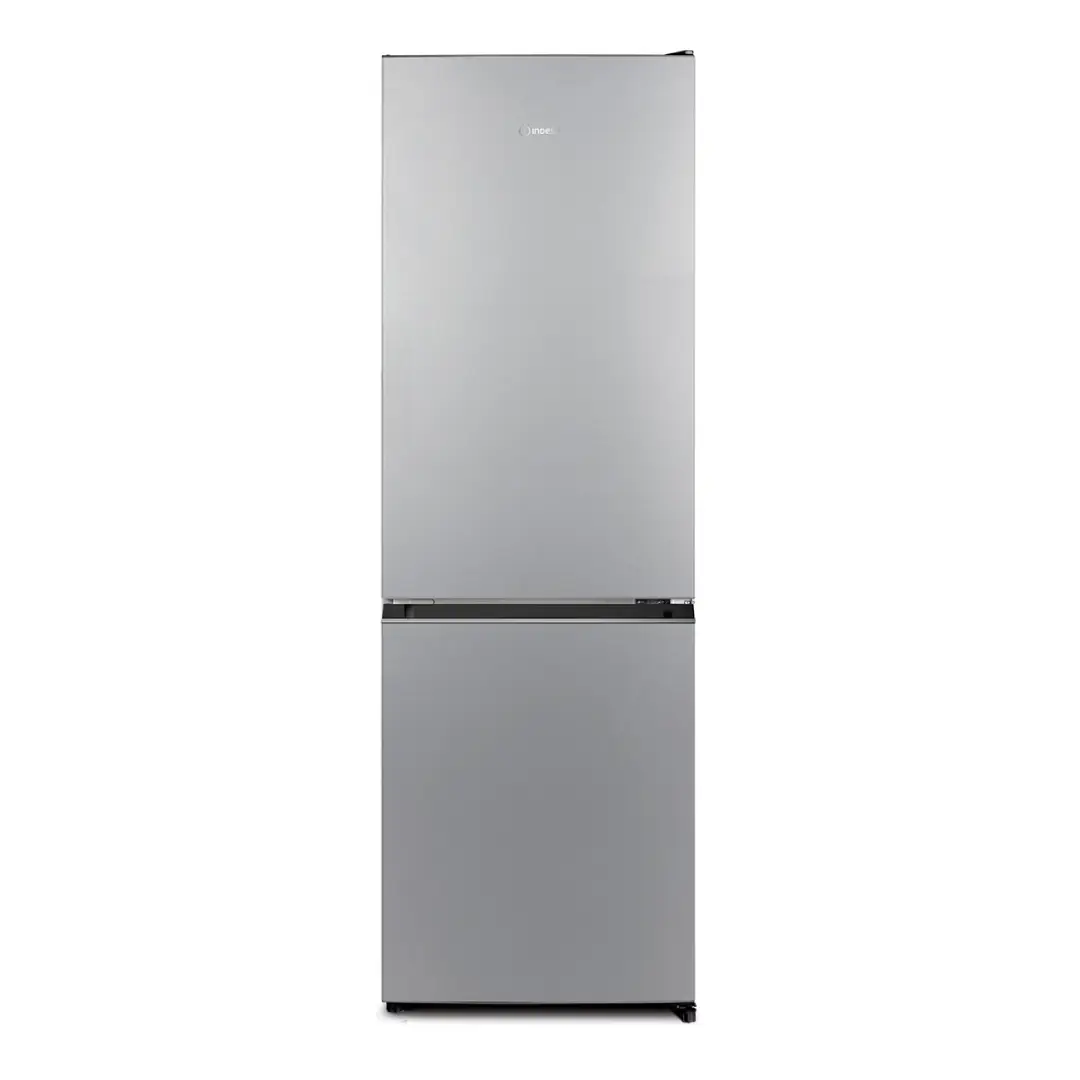 Frigorífico combi Indesit INK2 5322S 4E con acabado inoxidable, tecnología No Frost, display digital y eficiencia energética Clase E. Diseño moderno de 184 cm de alto y 60 cm de ancho — disponible en Electrocash.