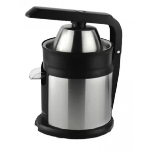 Imagen principal del exprimidor Magefesa Zester MGF-3469 en acabado inox, con potencia de 120 W y brazo de presión para extraer zumo de forma cómoda y eficiente.