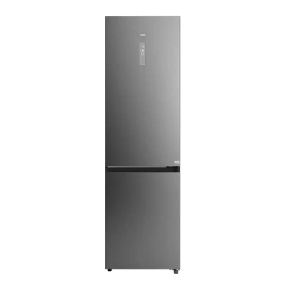 Imagen frontal del frigorífico combi Teka RBF-88680 en acabado inox, 201 cm de alto y 60 cm de ancho, con tecnología Total No Frost y sistema AirFlow.