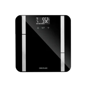 báscula de baño Cecotec Surface Precision 9450 Healthy negra con bioimpedancia y capacidad máxima de 180 kg para control corporal