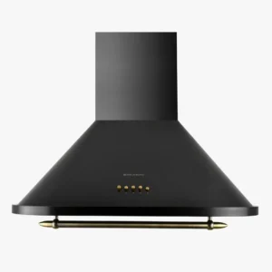 Campana decorativa rústica Eas Electric EMRH-653RN de 60 cm en color negro con capacidad de extracción de 500 m³/h