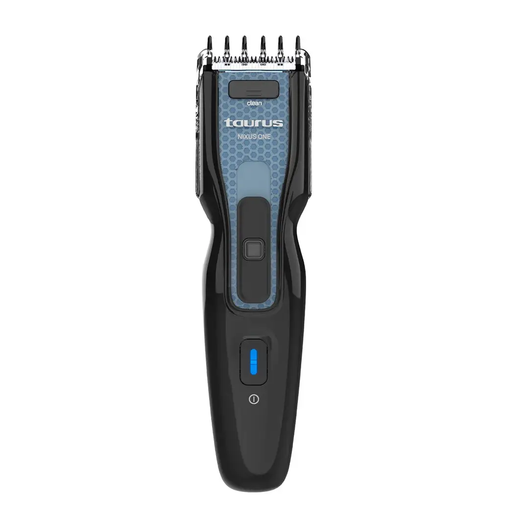 cortapelos Taurus Nixus One con 8000 RPM y 7 niveles de corte para un acabado preciso en cabello y barba