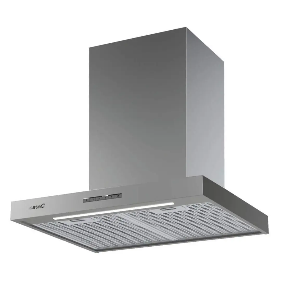 campana decorativa Cata Sygma-6010X de 70 cm en acero inoxidable con eficiencia energética clase A para extracción de humos en cocina