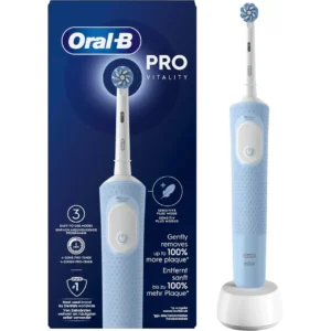 cepillo dental eléctrico Oral-B Vitality Pro Blue con tecnología de limpieza redondeada para una higiene bucal eficaz y profunda