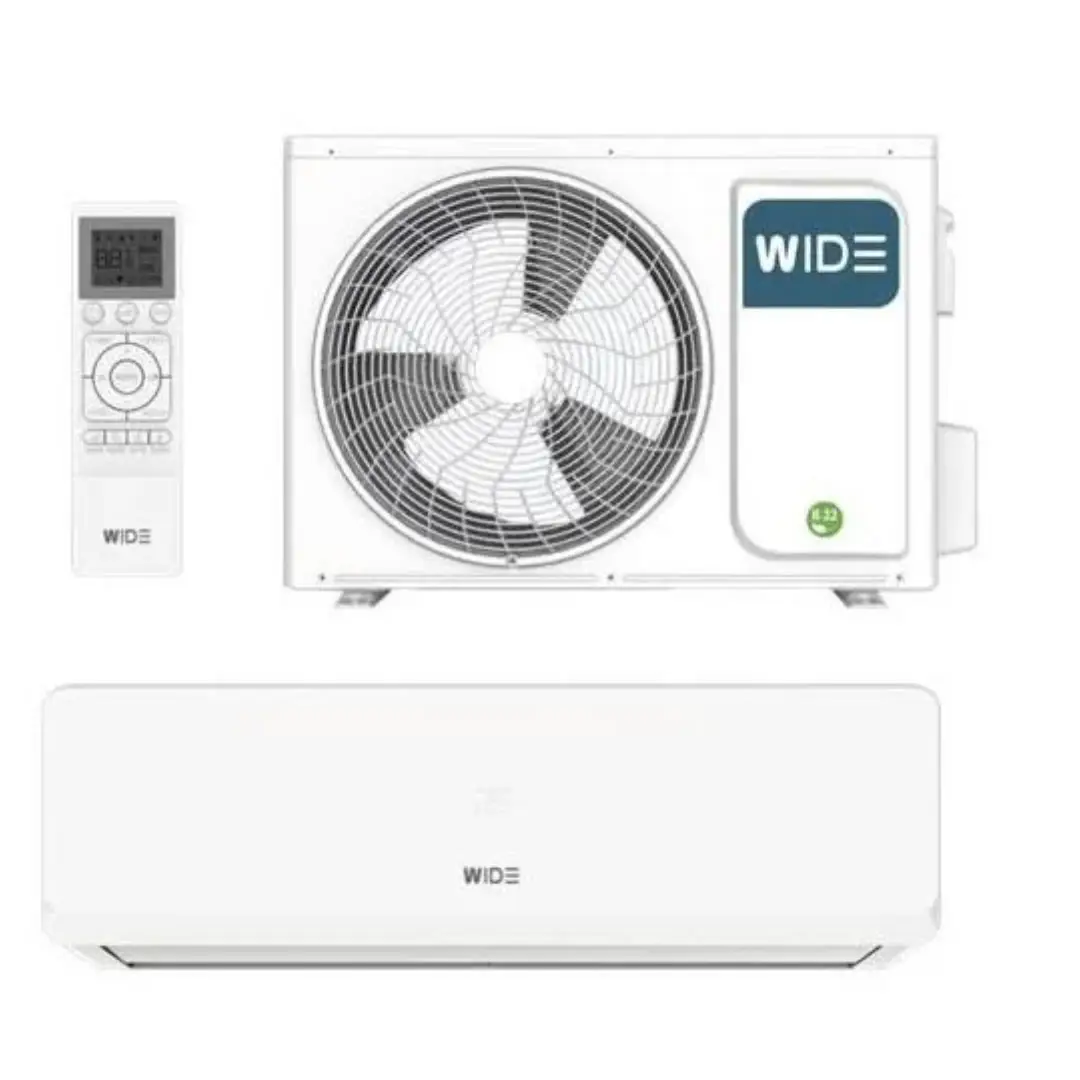 aire acondicionado split WIDE WDS18IUL6ECO-R32 de 4500 frigorías, 18000 BTU, eficiencia A++/A+ con gas R32 para climatización eficiente