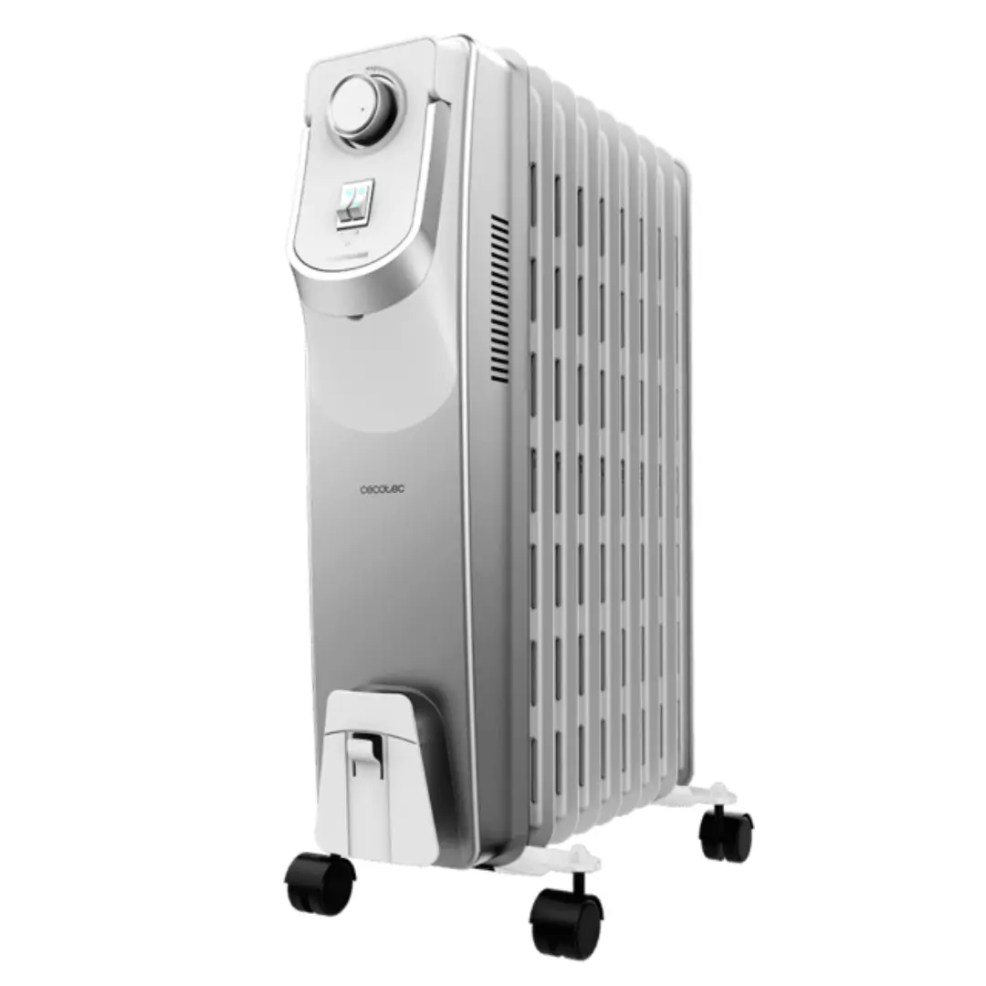 radiador de aceite Cecotec Space 9000 05888 2000W con 9 elementos para calefacción eficiente y calor uniforme en el hogar