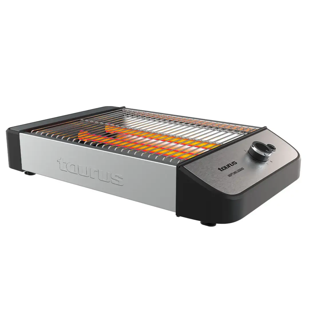 tostador plano Taurus Neptuno Legend 1000W con superficie de 25x20 cm para tostar pan de forma uniforme y rápida