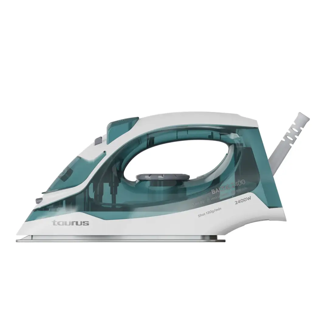 plancha de vapor Taurus Baltic 2400 de 2400W con suela cerámica para un planchado rápido y eficaz sin arrugas