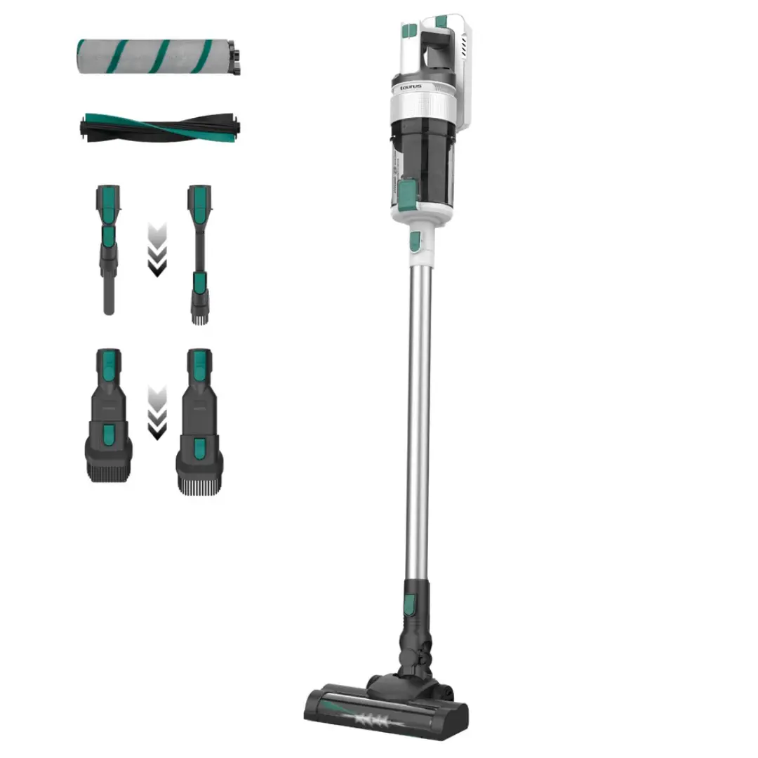 aspirador escoba Taurus Nimbus Pure 165W con hasta 70 minutos de autonomía para limpieza eficiente del hogar