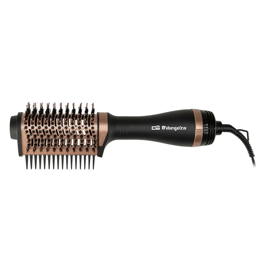 Cepillo moldeador Orbegozo PL-6000 5 en 1 de 1200W con tecnología de iones y cepillo de aire voluminizador para secar y peinar el cabello