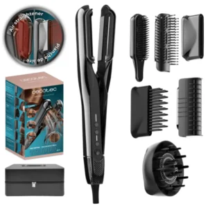 plancha de pelo de aire Cecotec AirLisse 6in1 Platinum A01_EU01_115252 que seca, alisa y peina el cabello en una sola pasada
