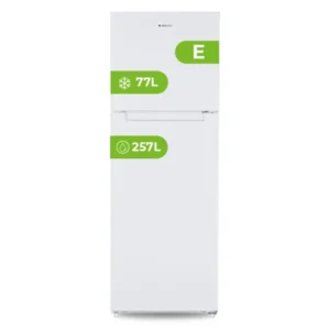 Frigorífico 2 puertas Aspes AF-17601ENF de 334 litros en color blanco, sistema No Frost, eficiencia energética E y 4 estrellas de congelación