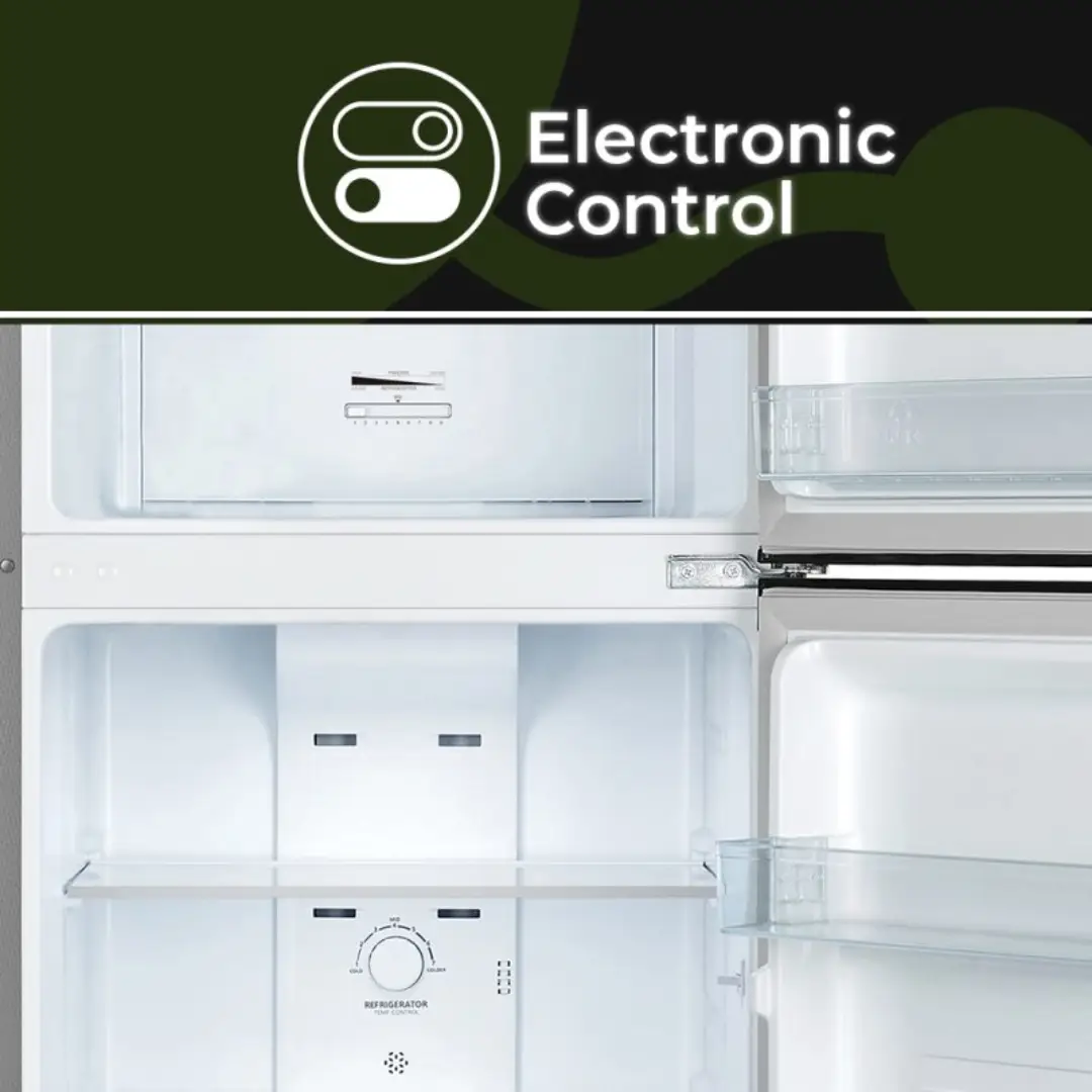 Detalle del control eléctrico del frigorífico 2 puertas Aspes AF-1675501ENF para regular temperatura de manera precisa