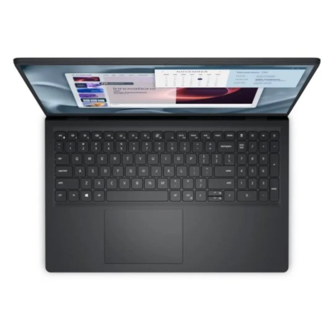vista del teclado del portátil Dell Pro Essential 15 PV-1520 con distribución completa y panel táctil