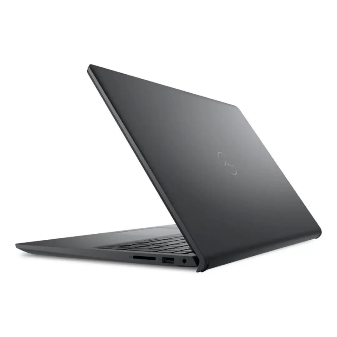 Vista lateral del portátil Dell Pro Essential 15 PV-1520 mostrando su diseño y grosor con pantalla de 15,6 pulgadas