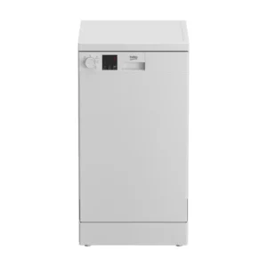 lavavajillas BEKO DVS-05024W de 45 cm en color blanco con capacidad para 10 servicios y display LED