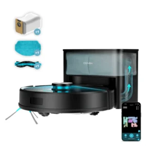 Robot aspirador Cecotec Y50 de 5000Pa con control por APP y conexión WiFi vista frontal