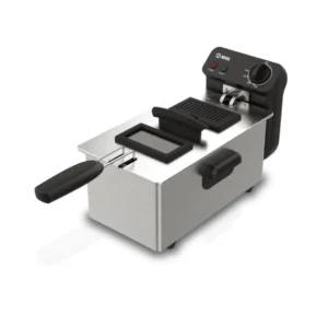Freidora ELCO PF-3006 de 3 litros en acero inoxidable con control de temperatura ajustable