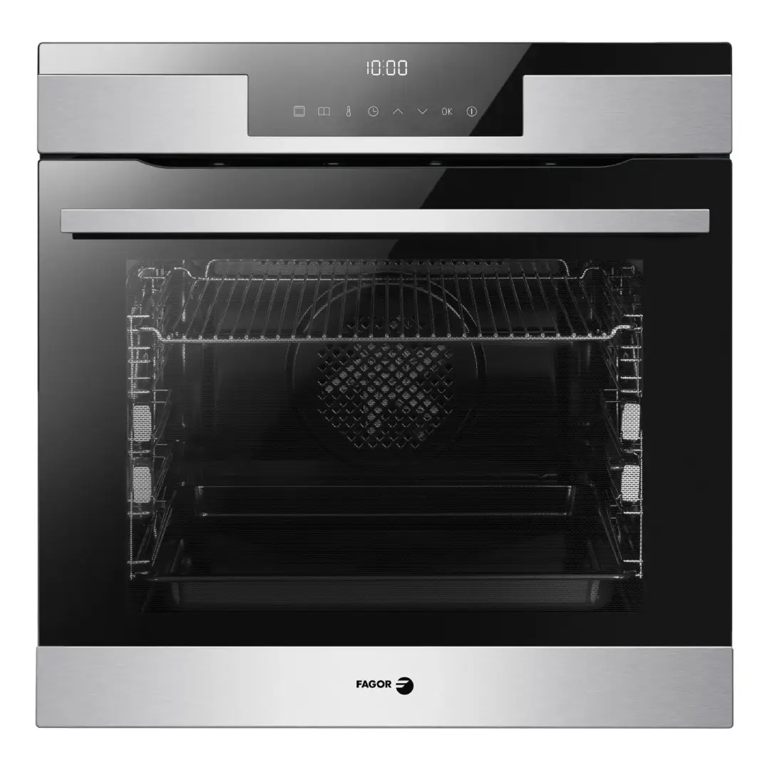 Horno multifunción Fagor 9H-760TCX en acero inoxidable vista frontal empotrable