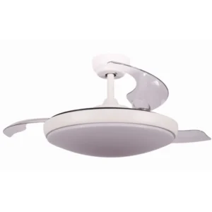 VENTILADOR DE TECHO VR-1000 BLANCO FM RETRACTIL 107CM 36W LED