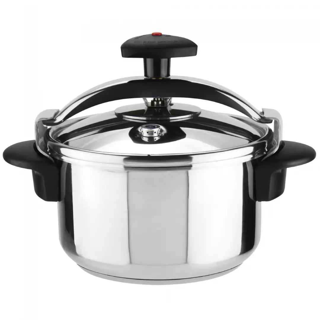 Olla a presión Magefesa Inoxtar Star-4 de 4 litros en acero inoxidable compatible con todo tipo de cocinas vista frontal