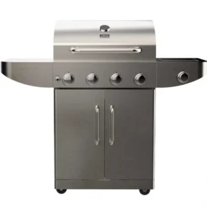 Barbacoa de gas Teka Gourmet BBQ-4100 G en acero inoxidable con 5 quemadores vista frontal para exterior