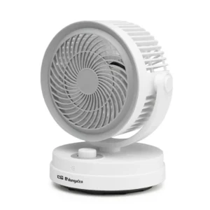 Ventilador de sobremesa Orbegozo TF-1015 de 15 cm, 40W de potencia y 3 velocidades, vista frontal principal.