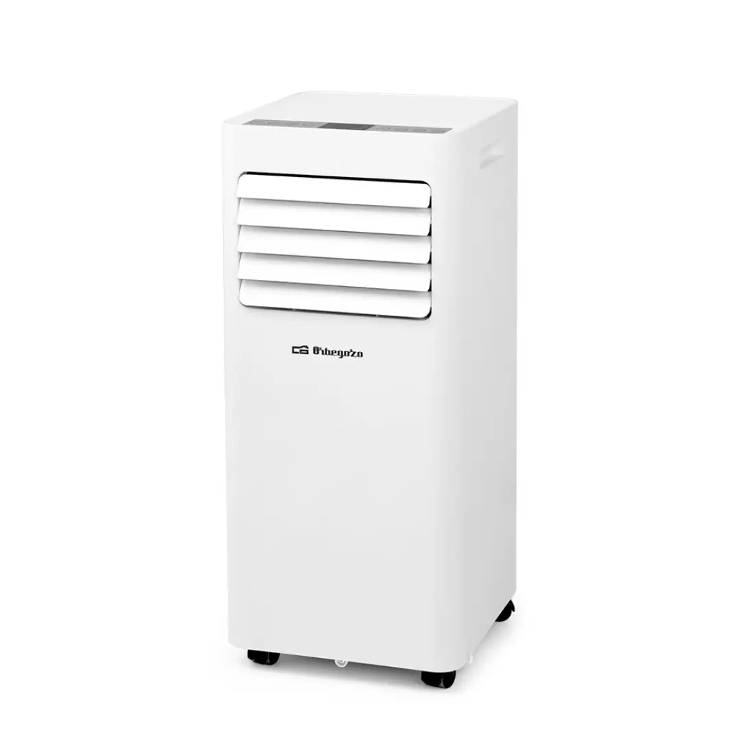 Aire acondicionado portátil Orbegozo ADR-97 de 2250 frigorías con función calor y gas ecológico R290, vista frontal principal.