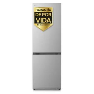Frigorífico combi LG GBBSJ-10EPY en acero inoxidable antihuellas vista frontal con diseño moderno y conectividad WiFi