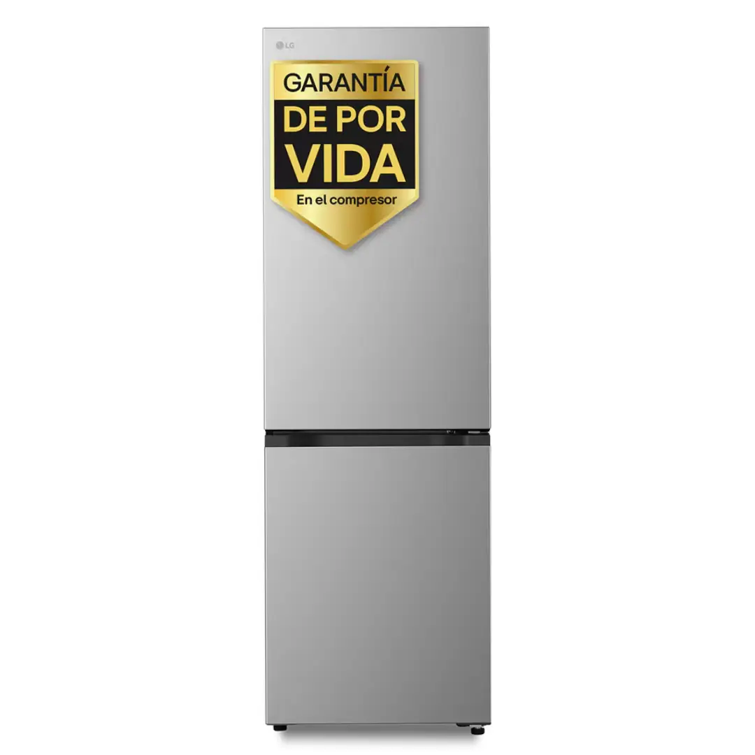 Frigorífico combi LG GBBS-312CPY en acero inoxidable antihuellas con WiFi ThinQ™ y tecnología AI Inverter vista frontal
