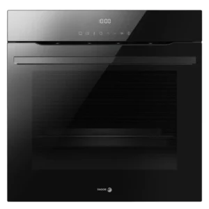 Horno Fagor 9H-760TCN en color negro de 77 litros con función pirolítica y AirFry vista frontal empotrable