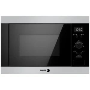 Microondas integrable Fagor 4MWB-25BEGX en acero inoxidable 25 litros vista frontal empotrable cocina
