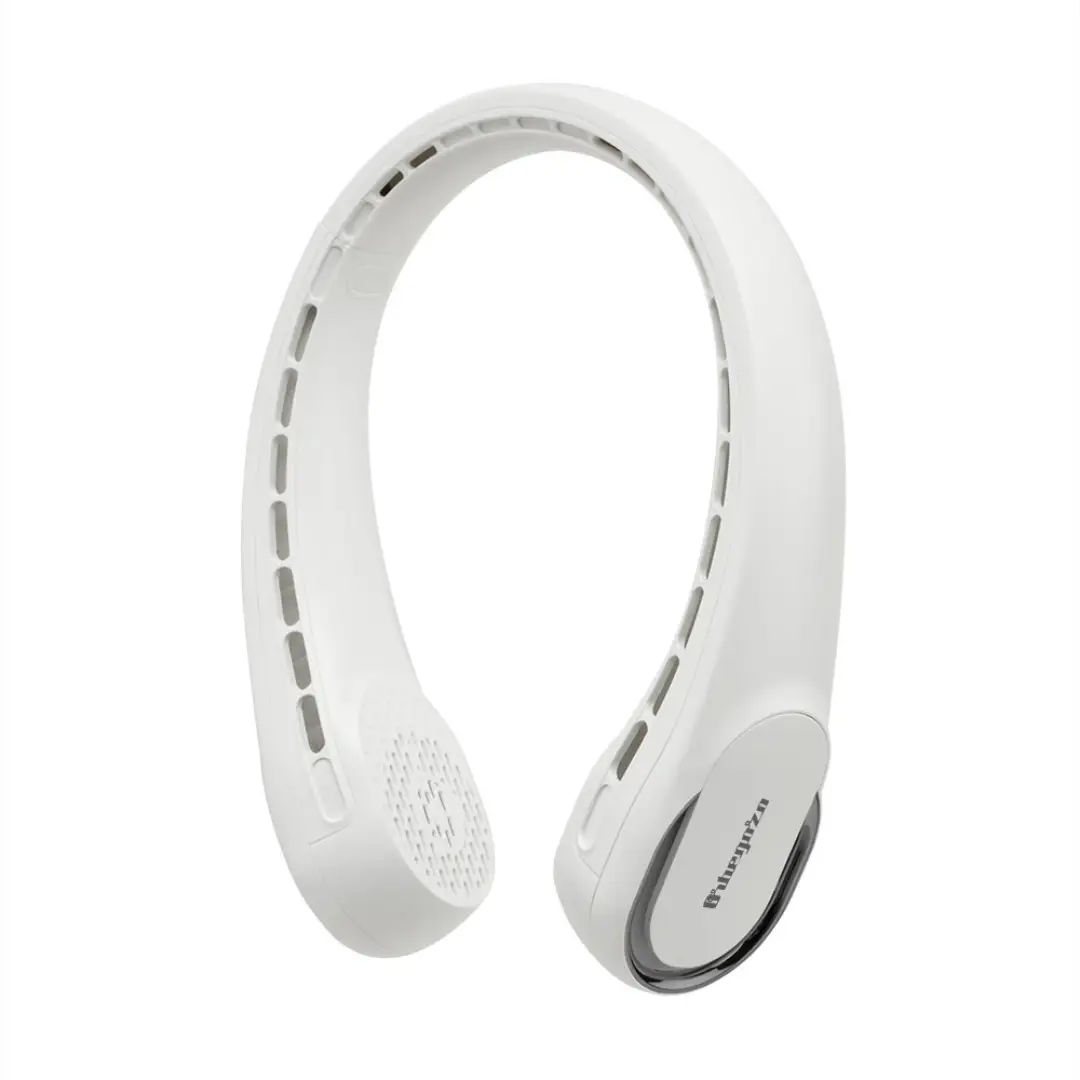 Ventilador de cuello Orbegozo NF-4500 con rotación 360°, 3 velocidades, carga USB-C y autonomía de hasta 16 horas, vista frontal principal.