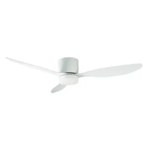 Ventilador de techo Orbegozo CP-166132 en color blanco de 132 cm con motor DC de bajo consumo, luz LED 27W y diseño moderno, vista frontal principal.