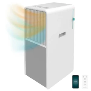 Aire acondicionado portátil Cecotec Style 9550 de 2250 frigorías con función frío y calor (A/A), conectividad WiFi y gas ecológico, vista frontal principal.