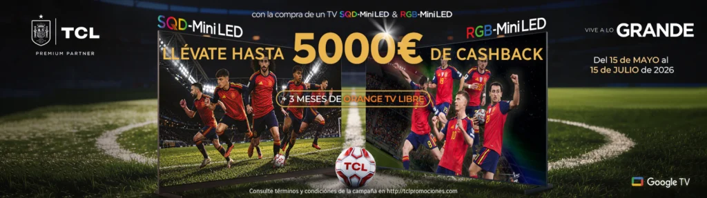 Promoción CashBack TCL 2026 - Electrocash