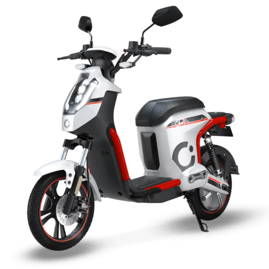 Ciclomotor Eléctrico Cecotec L1eB Skull 00652 Blanco/Rojo 1200W 60km - Electrocash